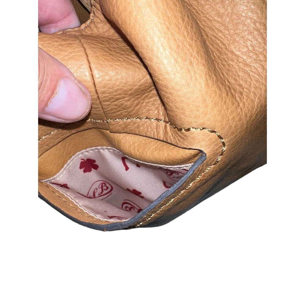 Lucky Brand Loredo Fringed Leather Boho Hobo Tote - Picture 9 of 11